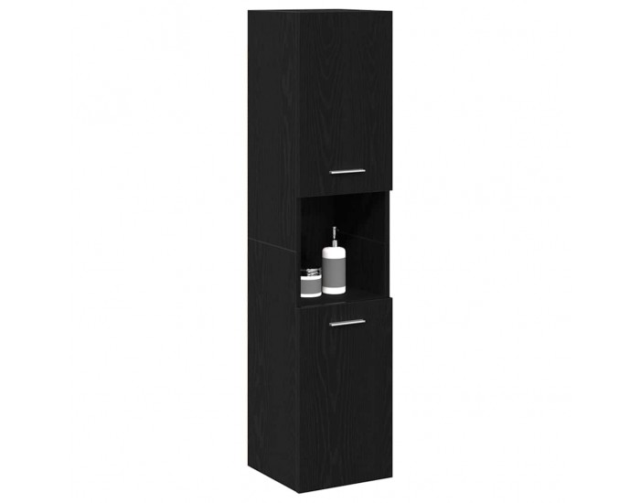 Sonata H Шкаф за баня с рафт Черния дъб 30 x 30 x 130 см Инженерно дърво