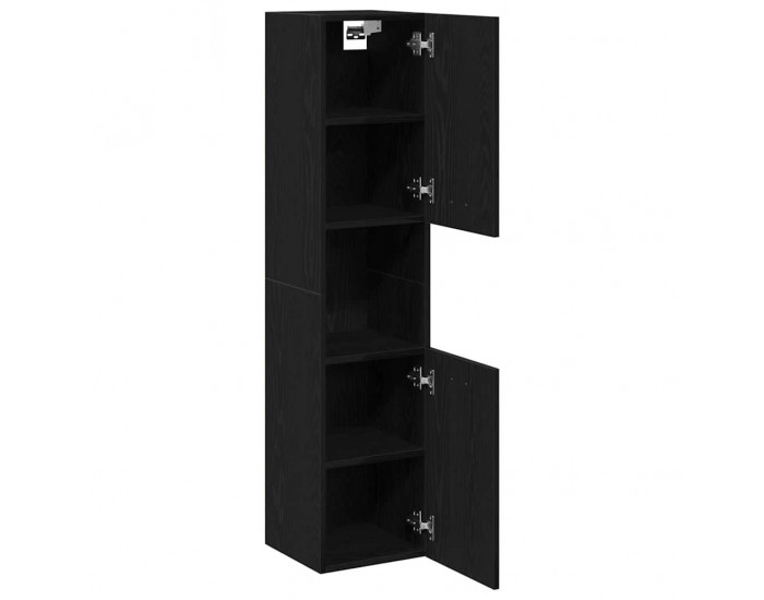 Sonata H Шкаф за баня с рафт Черния дъб 30 x 30 x 130 см Инженерно дърво
