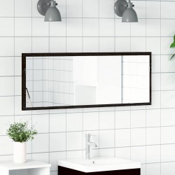 Sonata H LED огледало за баня с огледало Черен дъб 100 x 8.5 x 37 см - Baie