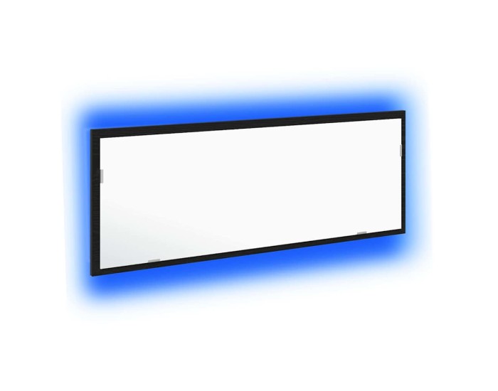Sonata Oglindă de baie cu LED Stejar Negru 100 x 8,5 x 37 cm Sticlă