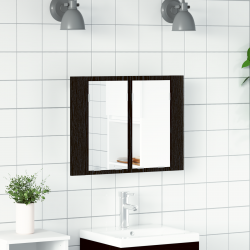 Sonata H Огледален шкаф за баня с рафт с врата Черен дъб 60 x 12 x 45 см - Dulapuri de baie