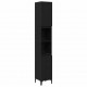 Sonata H Шкаф за баня с рафт Черен дъб 30 x 30 x 190 см Инженерно дърво