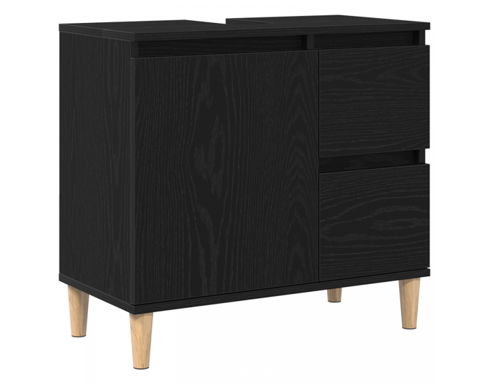 Sonata Dulap de Baie Stejar Negru 65 x 33 x 60 cm Lemn prelucrat