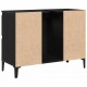 Sonata H Шкаф за мивка с рафт Черен дъб 80 x 33 x 60 см Инженерно дърво