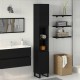 Sonata H Шкаф за баня с рафт Черен дъб 30 x 30 x 190 см Инженерно дърво