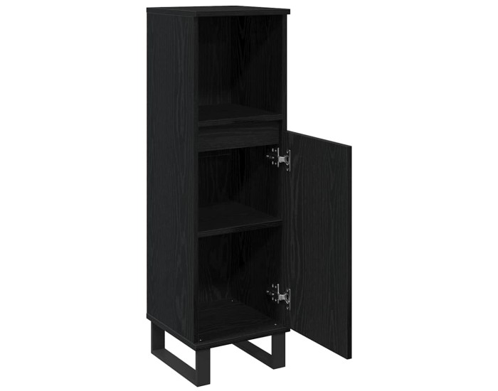 Sonata Dulap de Baie Stejar Negru 30 x 30 x 100 cm Lemn prelucrat
