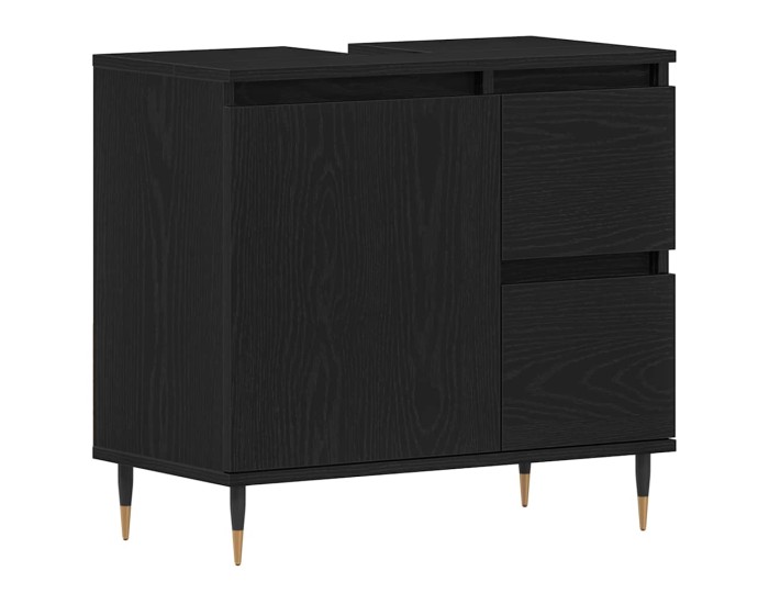 Sonata Dulap de Baie Stejar Negru 65 x 33 x 60 cm Lemn prelucrat