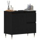 Sonata Dulap de Baie Stejar Negru 65 x 33 x 60 cm Lemn prelucrat