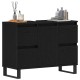 Sonata Dulap de Baie Stejar Negru 80 x 33 x 60 cm Lemn prelucrat