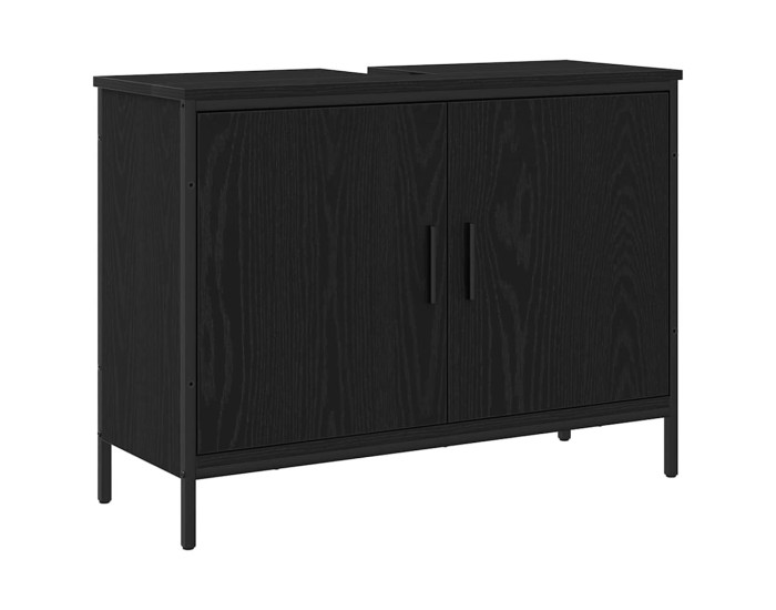 Sonata Dulap pentru Chiuveta de Baie Stejar Negru 80 x 30 x 60 cm