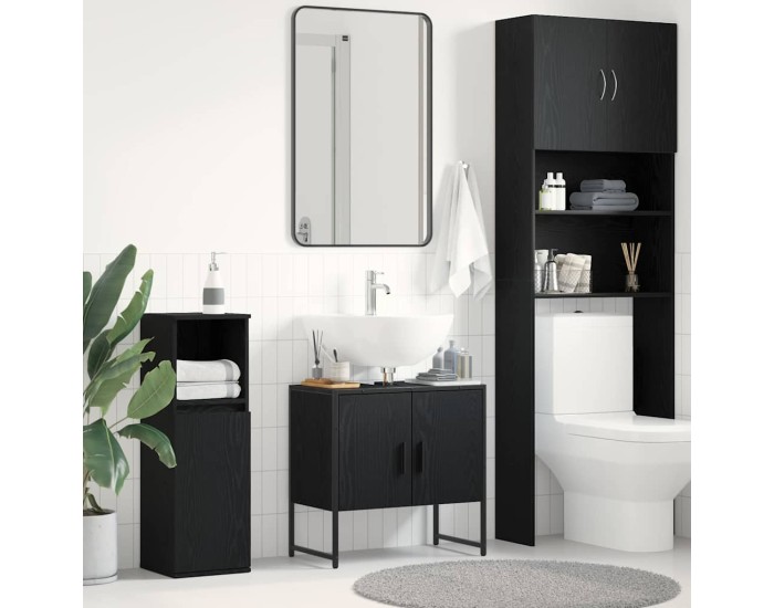 Sonata Dulap pentru Chiuveta de Baie Stejar Negru 60 x 30 x 60 cm