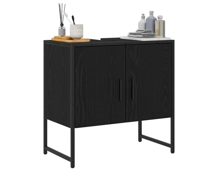 Sonata Dulap pentru Chiuveta de Baie Stejar Negru 60 x 30 x 60 cm