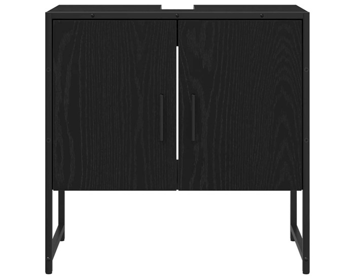Sonata Dulap pentru Chiuveta de Baie Stejar Negru 60 x 30 x 60 cm