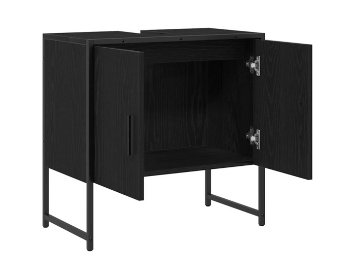 Sonata Dulap pentru Chiuveta de Baie Stejar Negru 60 x 30 x 60 cm