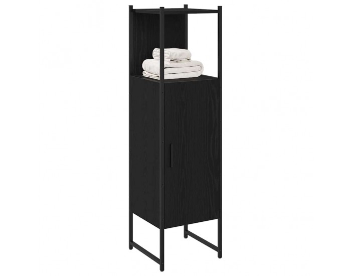 Sonata H Шкаф за баня Черен дъб 33 x 33 x 120.5 см Инженерно дърво