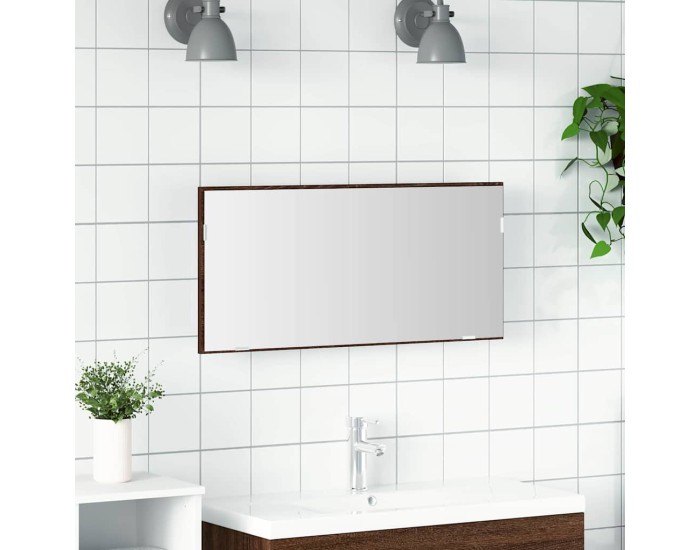 Sonata Oglindă Stejar brun 80 x 37 cm Sticlă și Lemn Ingineresc