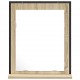 Sonata H Огледало за баня с рафт Черно 50 x 12 x 60 см Инженерно дърво