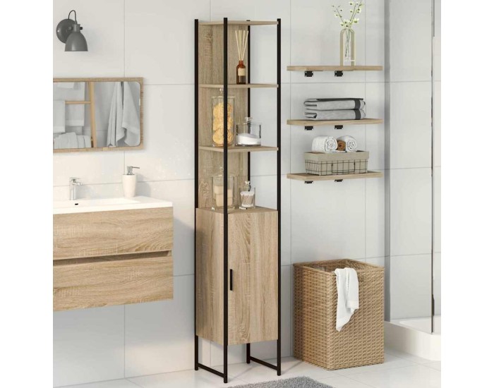 Sonata Dulap de Baie Sonoma 33 x 33 x 185,5 cm Lemn prelucrat