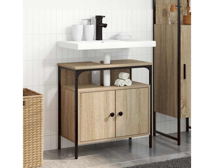 Sonata Dulap de Baie Bej 60 x 30 x 60 cm Lemn prelucrat
