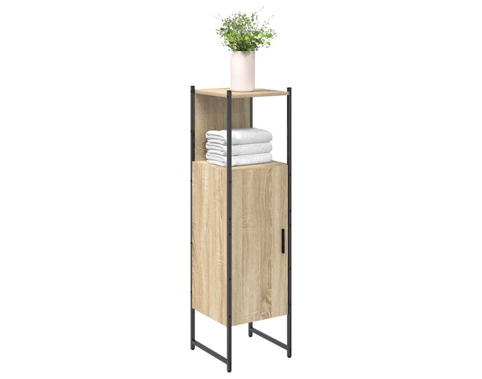 Sonata Dulap de Baie Bej 33 x 33 x 120,5 cm Lemn prelucrat