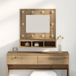 Sonata H Шкаф с огледало дъб артизан 62 x 31.5 x 62 см Инженерно дърво - Dulapuri de baie