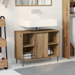 Sonata H Шкаф за баня с рафт дъб артизан 80 x 33 x 60 см Инженерно дърво - Dulapuri de baie