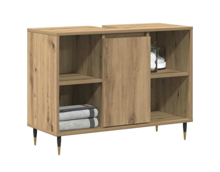 Sonata Dulap de Baie Stejar Artizanal 80 x 33 x 60 cm Lemn prelucrat