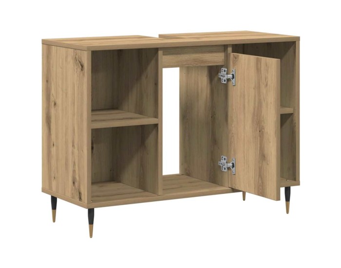 Sonata Dulap de Baie Stejar Artizanal 80 x 33 x 60 cm Lemn prelucrat