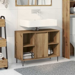 Sonata H Шкаф за баня с рафт дъб артизан 80 x 33 x 60 см Инженерно дърво - Dulapuri de baie