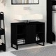 Sonata H Шкаф за баня с рафт Черен дъб 80 x 33 x 60 см Инженерно дърво
