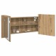 Sonata Cameră de Oglindă LED Stejar Artizanal 100 x 12 x 45 cm