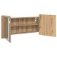 Sonata Cameră de Oglindă LED Stejar Artizanal 100 x 12 x 45 cm