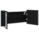 Sonata Cameră de Oglindă LED Stejar Negru 100 x 12 x 45 cm