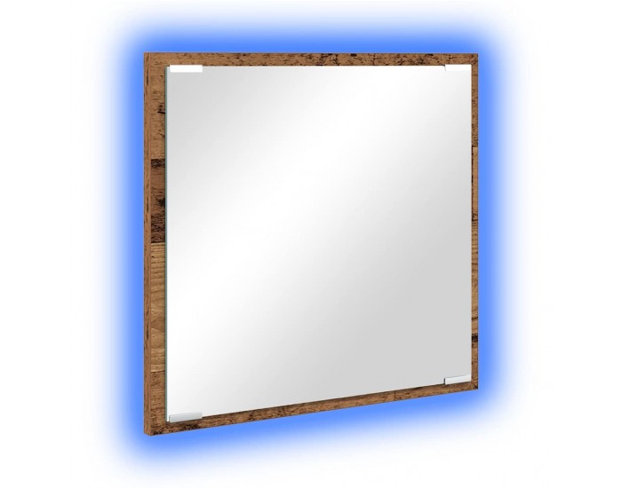 Sonata H LED огледало за баня с огледало Старо дърво 40 x 8.5 x 37 см