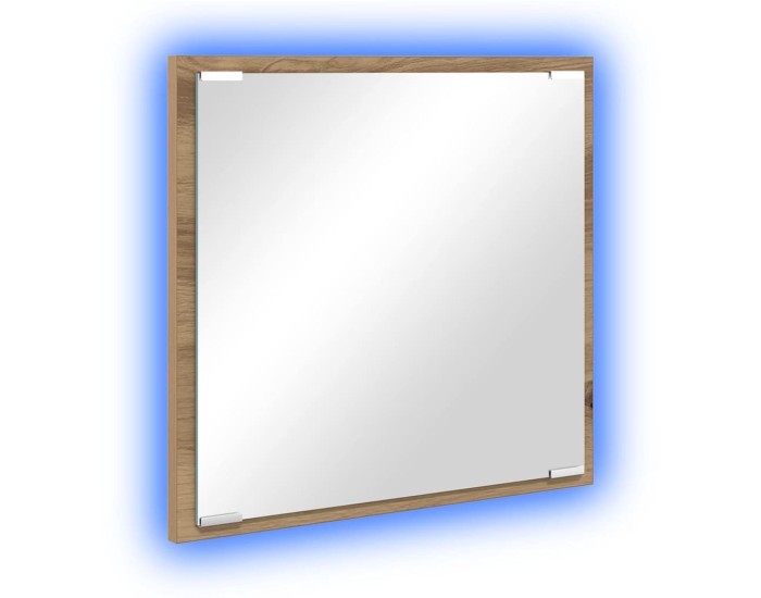 Sonata Oglindă de baie cu LED Stejar Artizanal 40 x 37 x 8.5 cm