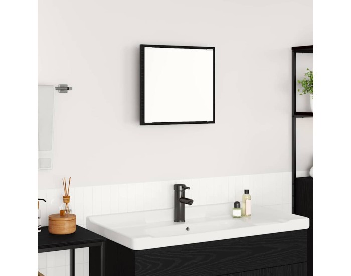 Sonata Oglindă de baie cu LED Stejar Negru 40 x 37 x 8.5 cm