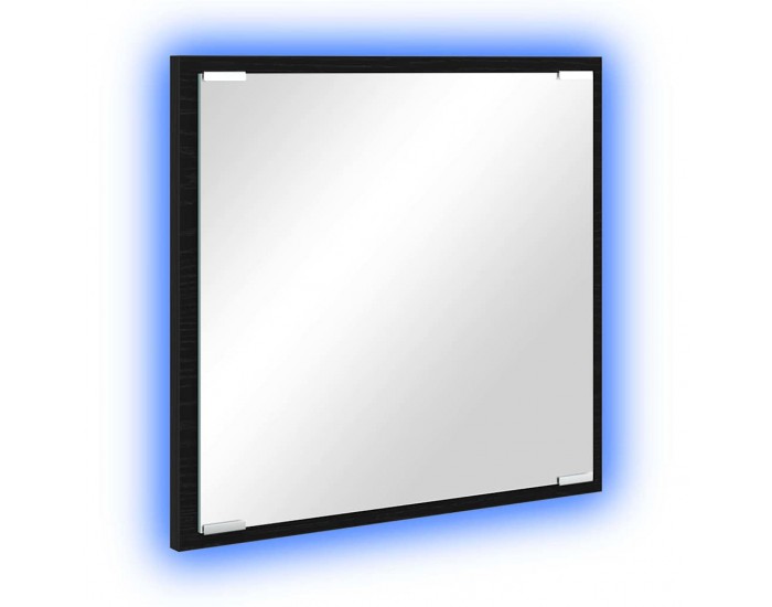 Sonata H LED огледало за баня Черен дъб 40 x 8.5 x 37 см Инженерно дърво