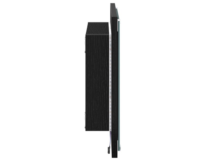 Sonata Oglindă de baie cu LED Stejar Negru 40 x 37 x 8.5 cm