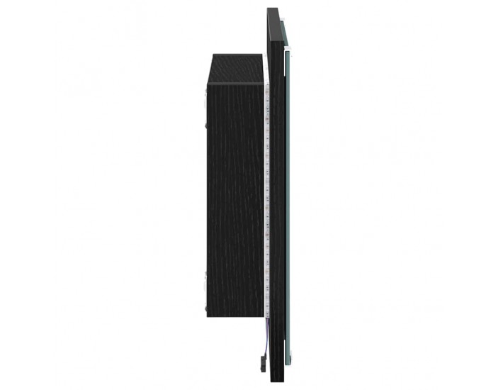 Sonata H LED огледало за баня Черен дъб 40 x 8.5 x 37 см Инженерно дърво