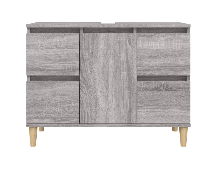 Sonata Dulap de chiuvetă, gri sonoma, 80x33x60 cm, lemn prelucrat