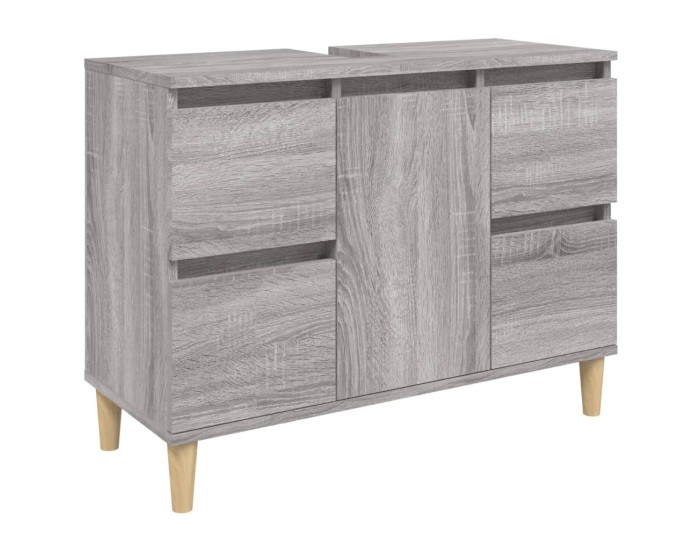 Sonata Dulap de chiuvetă, gri sonoma, 80x33x60 cm, lemn prelucrat