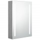 Sonata H LED шкаф с огледало за баня, бетонно сив, 50x13x70 см