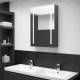 Sonata H LED шкаф с огледало за баня, сив, 50x13x70 см