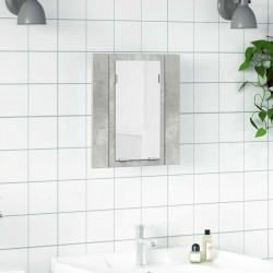 Sonata H LED шкаф с огледало за баня, бетонно сив, 40x12x45 см, акрил - Baie