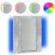 Sonata Dulap de baie cu oglindă & LED, gri beton, 40x12x45 cm acril
