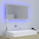 Sonata H LED огледало за баня, дъб сонома, 80x8,5x37 см, акрил