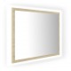 Sonata H LED огледало за баня, дъб сонома, 60x8,5x37 см, акрил