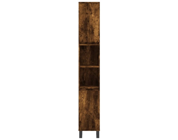 Sonata Dulap de baie, stejar afumat, 30x30x190 cm, lemn prelucrat