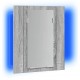 Sonata H LED шкаф за баня огледало сив сонома 40x12x45см инженерно дърво
