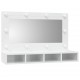 Sonata H Огледален шкаф с LED, бял гланц, 90x31,5x62 см